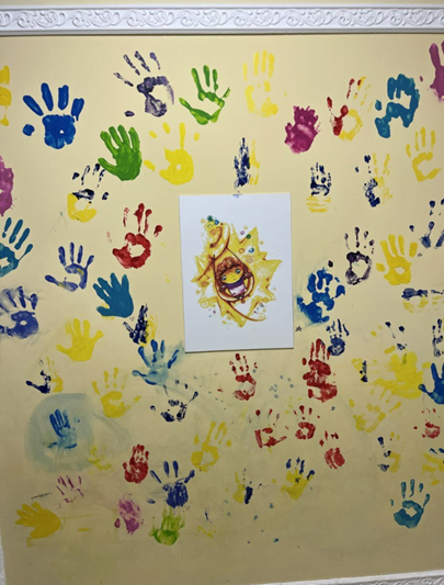 Kunst laget av de som bor på barnehjemmet